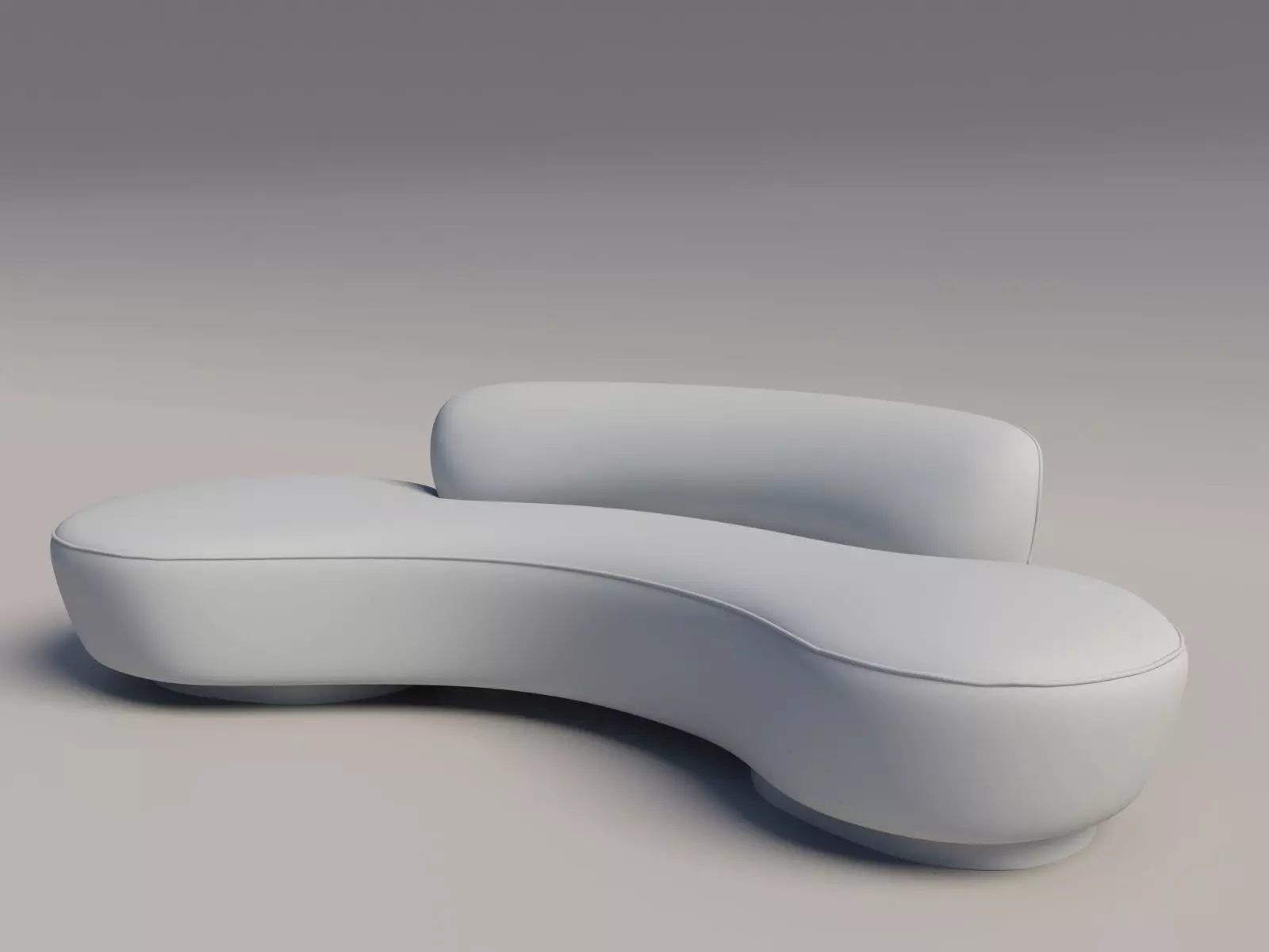Curved Sofa 3D model