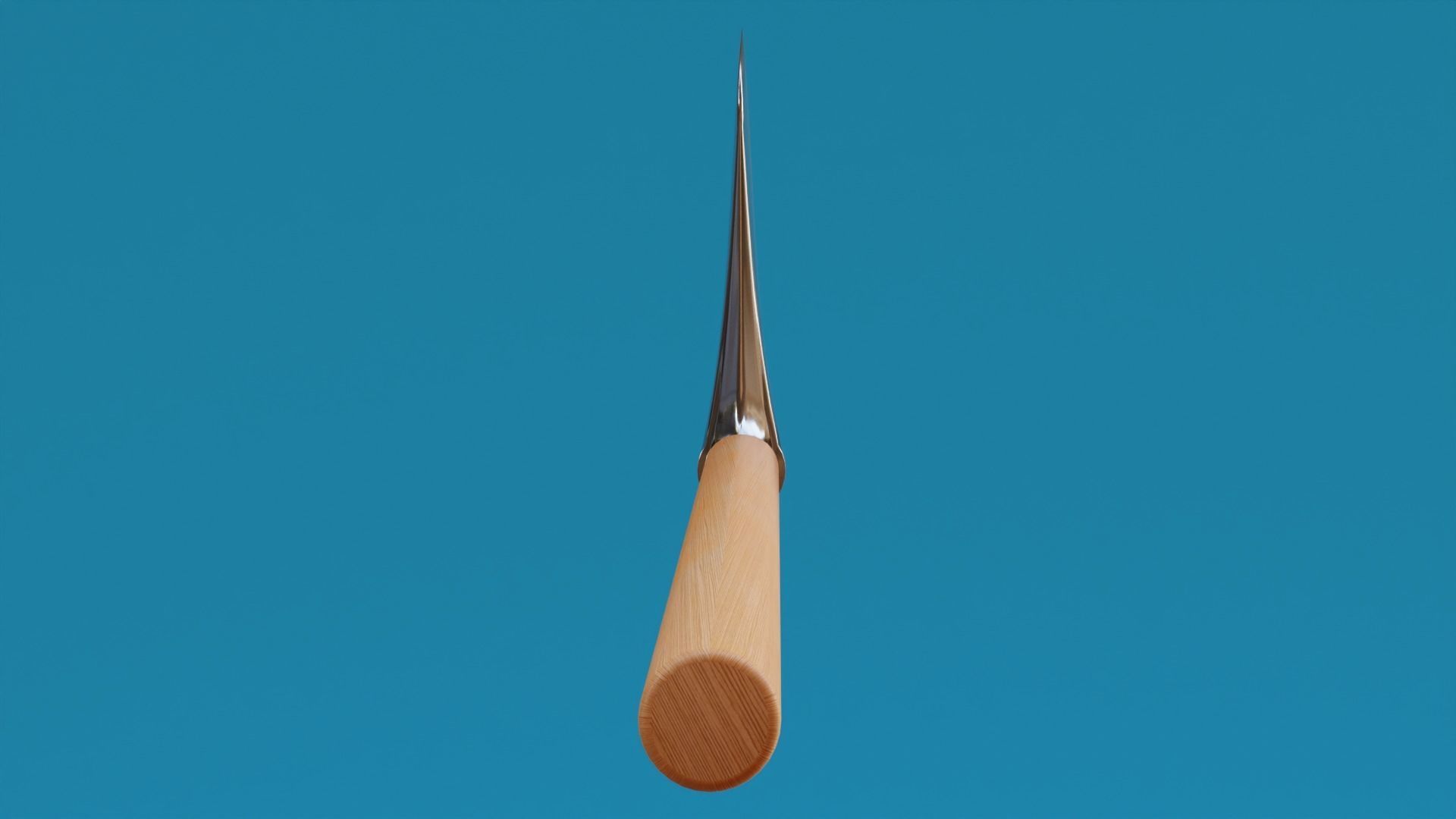 Felling Axe Low-poly 3D model_4