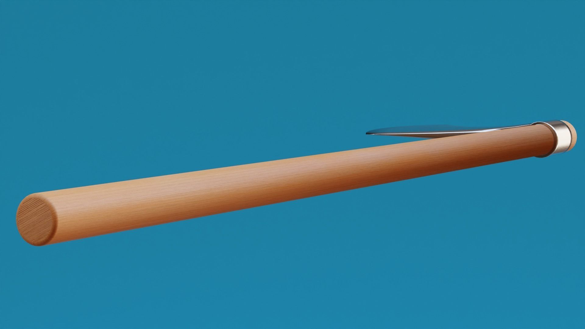 Felling Axe Low-poly 3D model_3