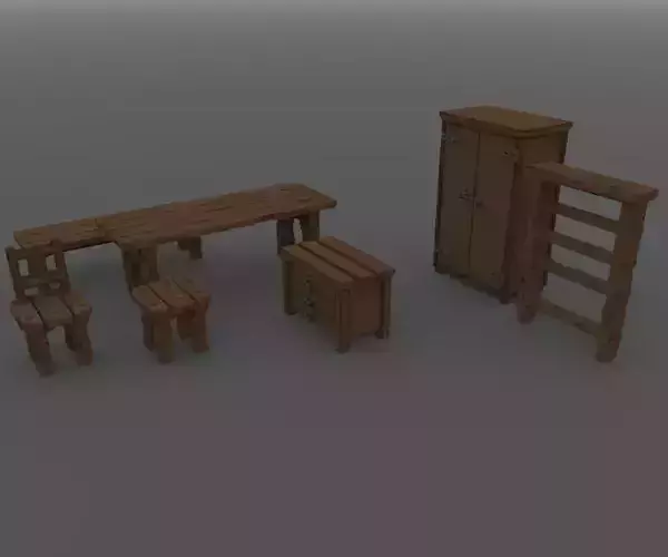 Furniture medieval pack