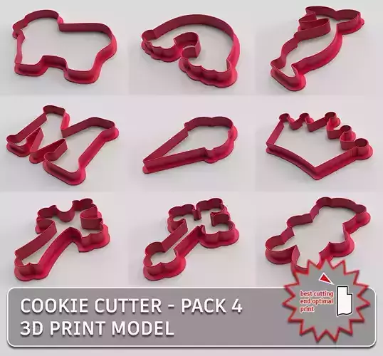 Cookie cutter - pack 4