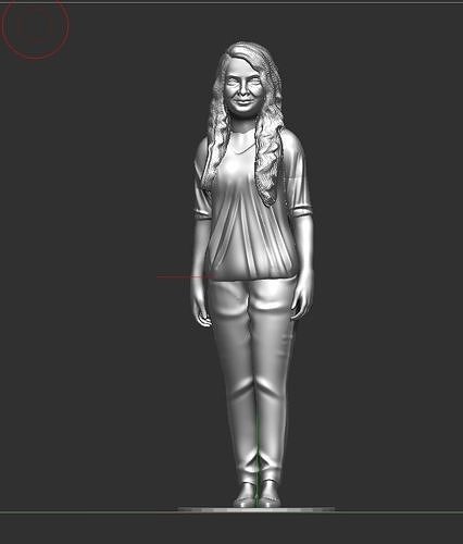 girl model woman 3D print model