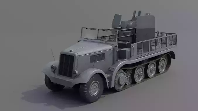   Sdkfz 7-1 Anti Aircraft Gun