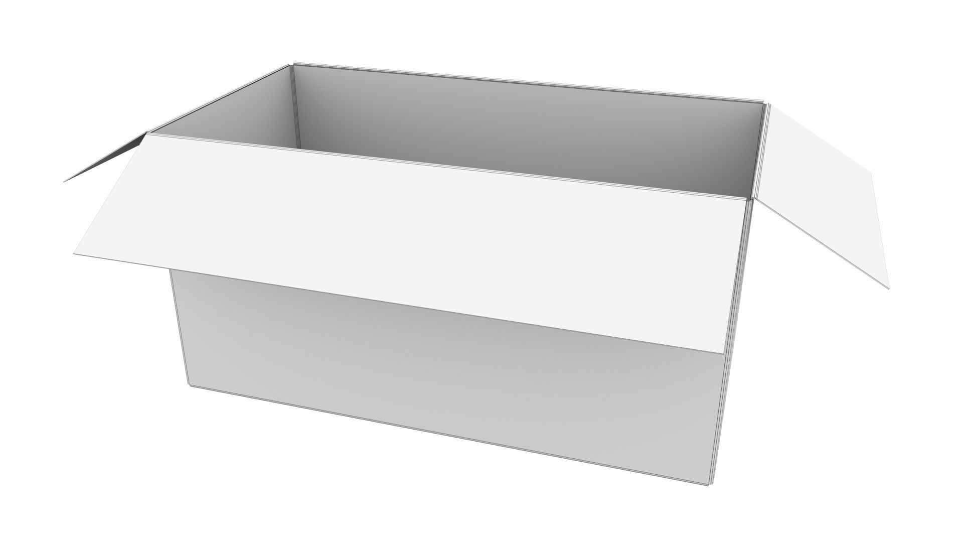 Cardboard box 19 3D model_8