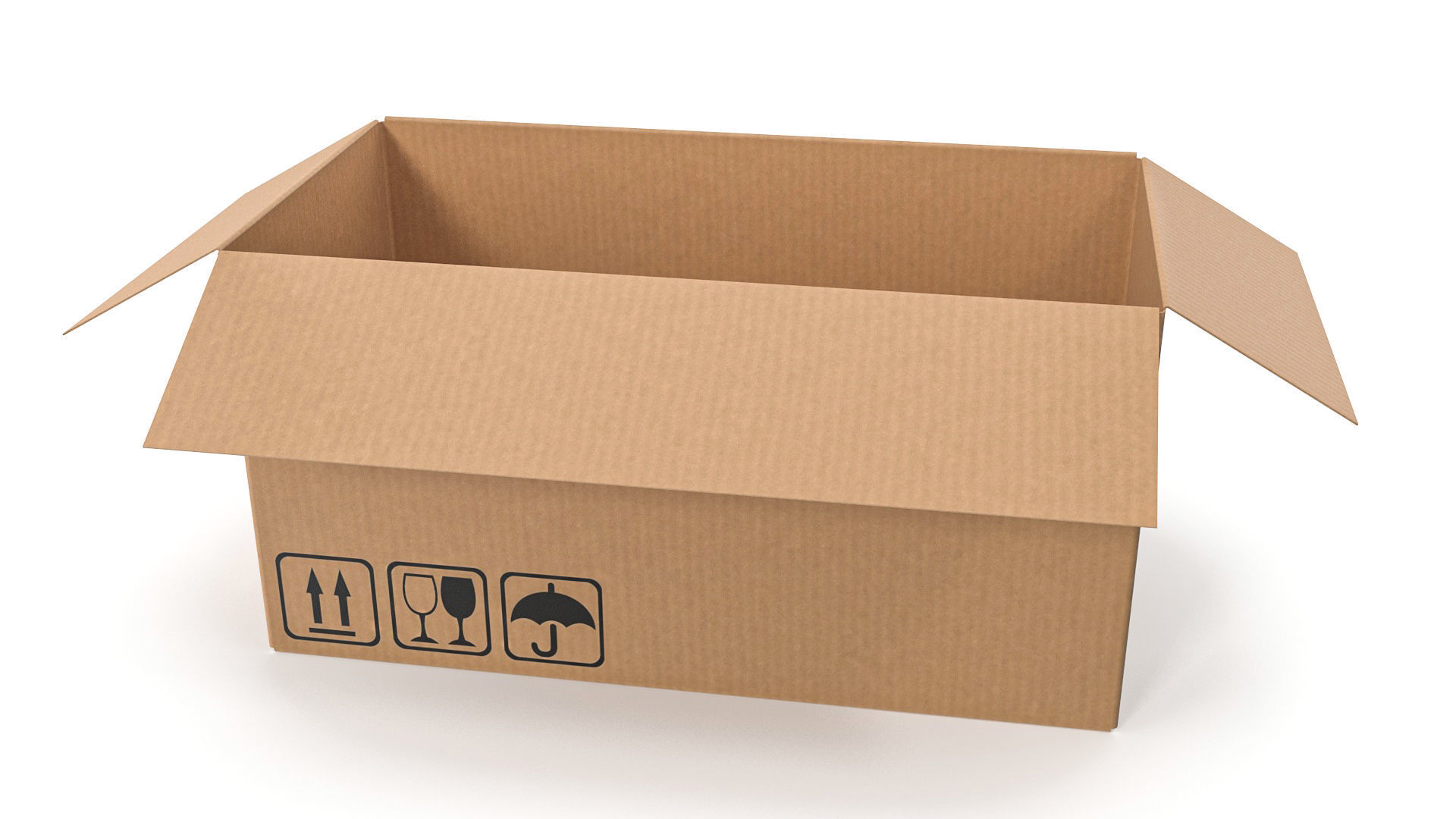 Cardboard box 19 3D model_4