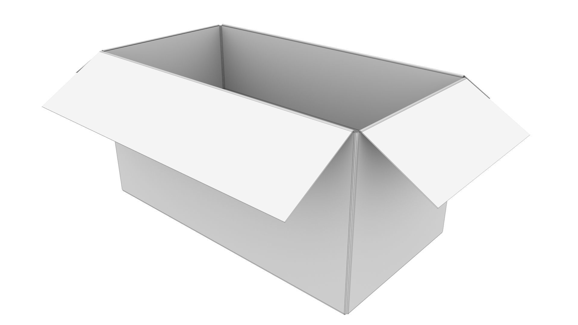 Cardboard box 19 3D model_9
