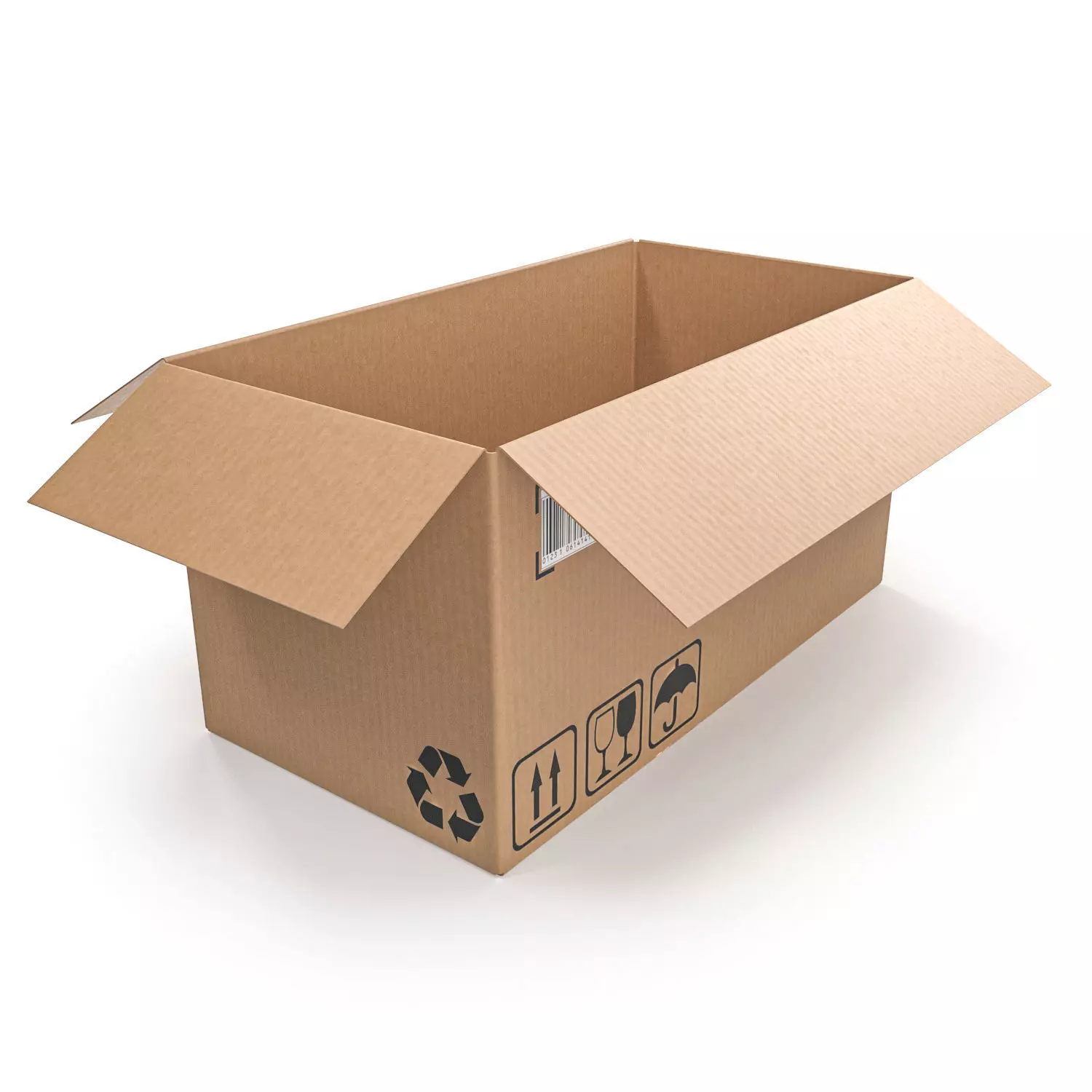 Cardboard box 19 3D model_0
