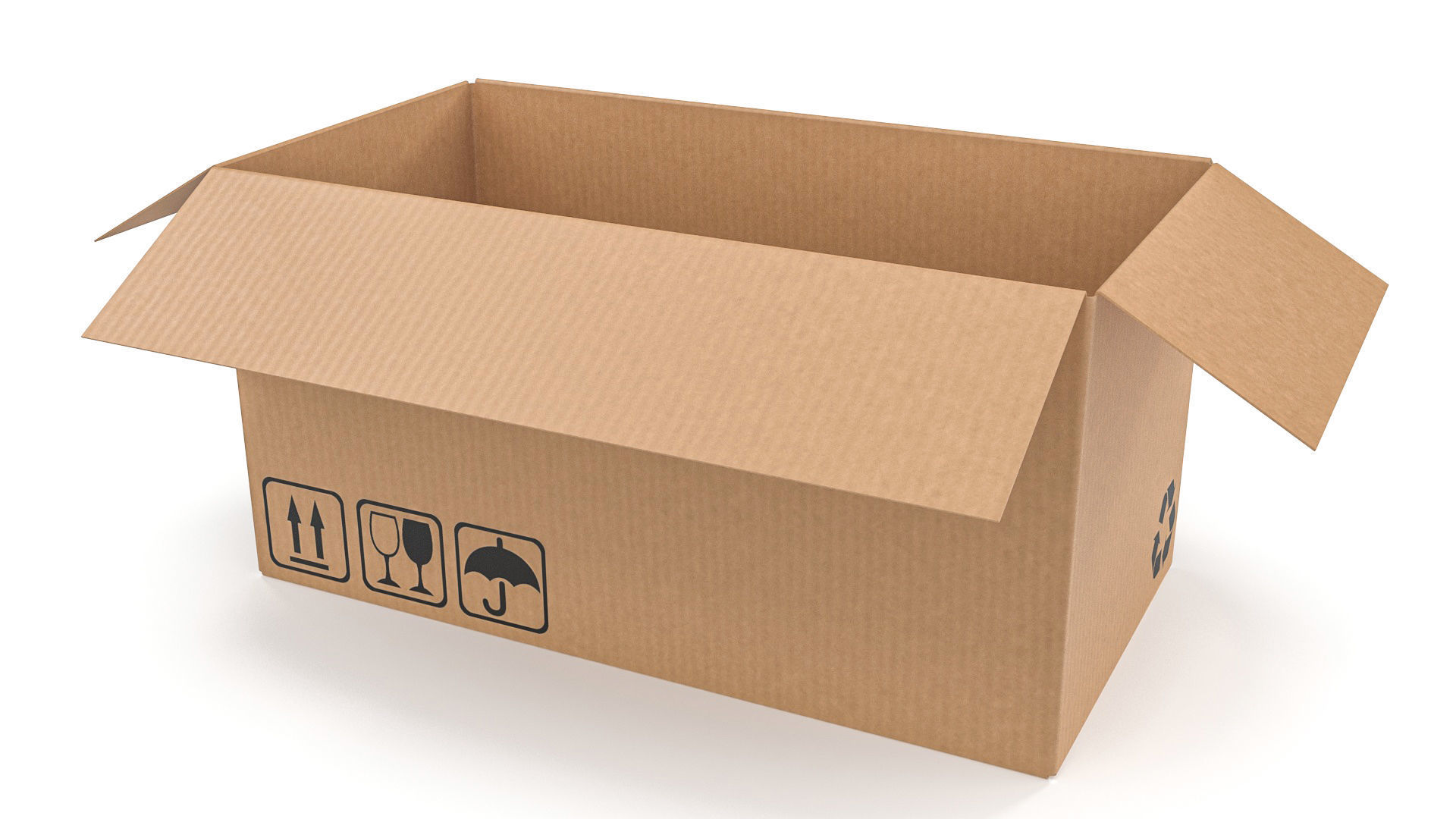 Cardboard box 19 3D model_3