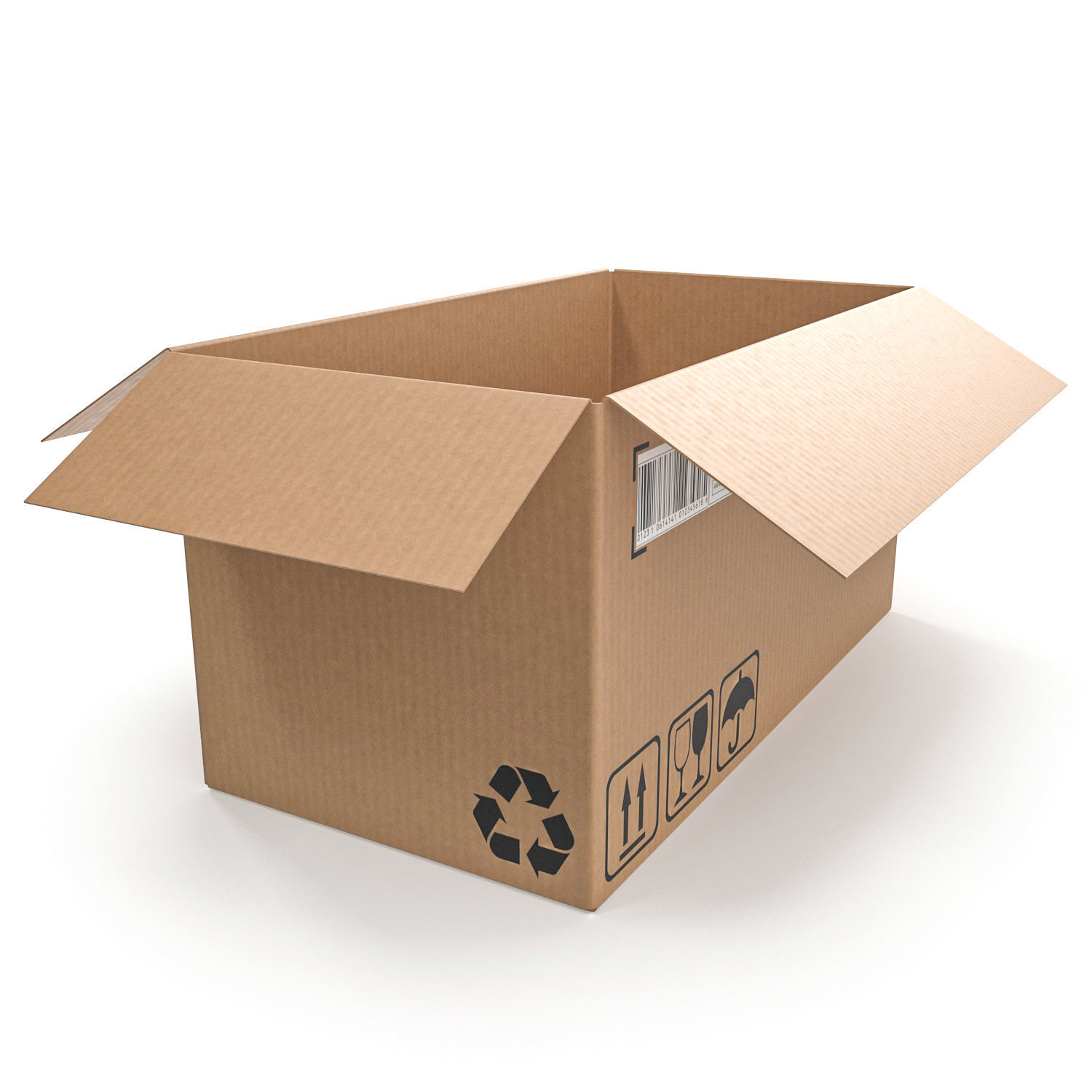 Cardboard box 19 3D model_1