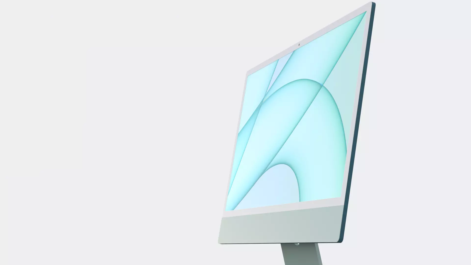 iMac 24 2021 M1 Apple Silicon SoC Green 3D model