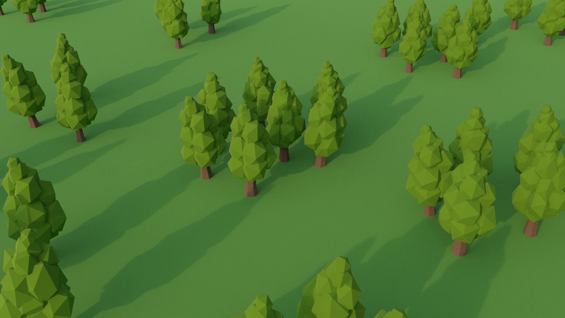 Low Poly Stylized Tree Pack Low-poly 3D model_3