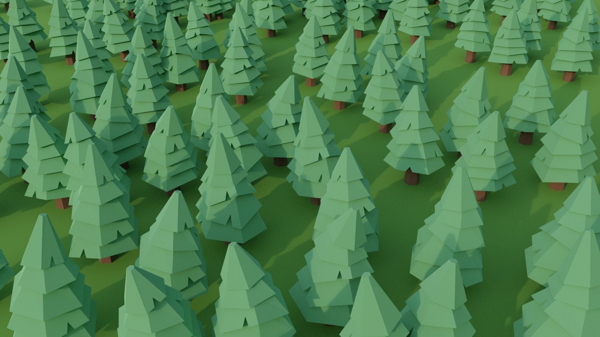 Low Poly Stylized Tree Pack Low-poly 3D model_2