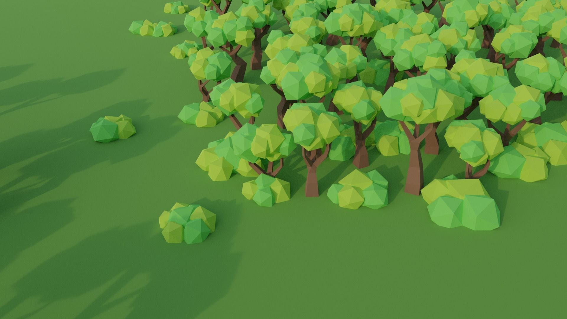 Low Poly Stylized Tree Pack Low-poly 3D model_1