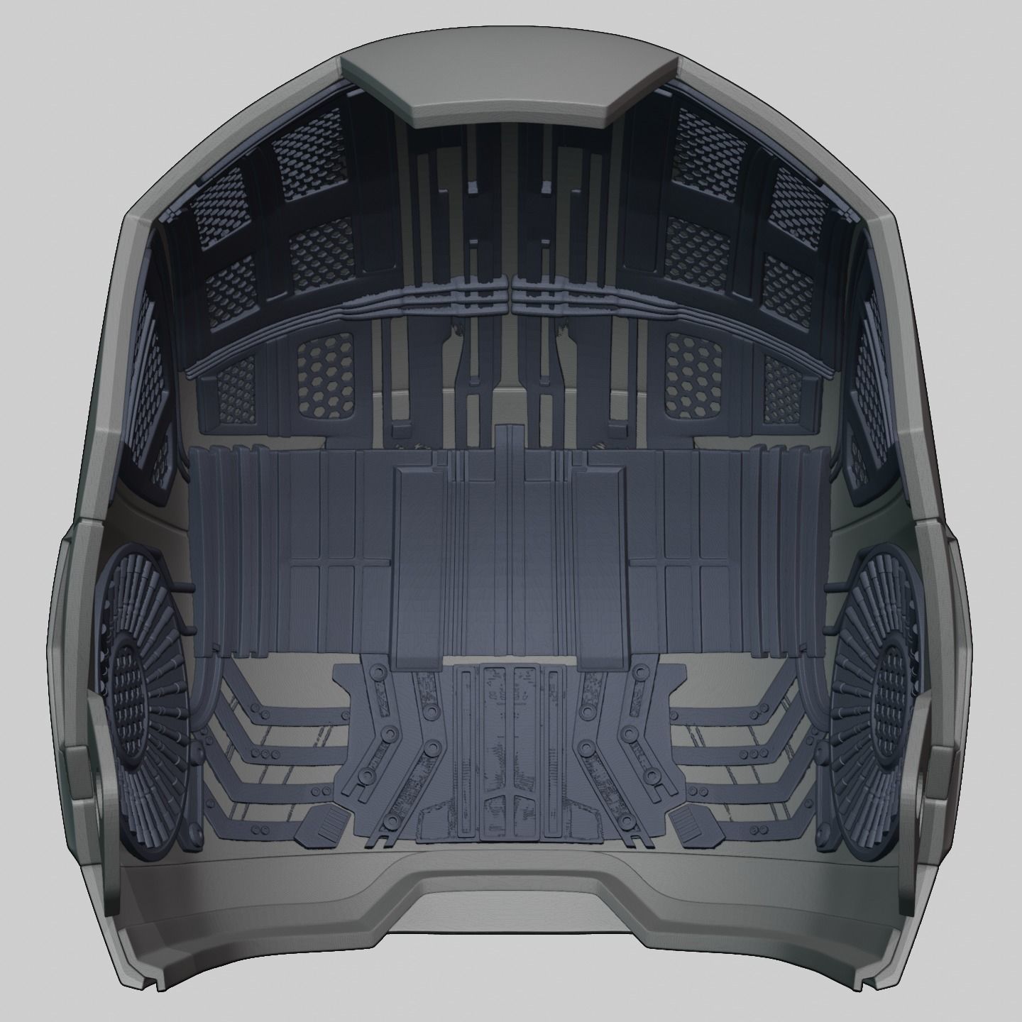 Ironman Mk 46 47 Helmet 3D Printable Model with Interior Details 3D print model_34