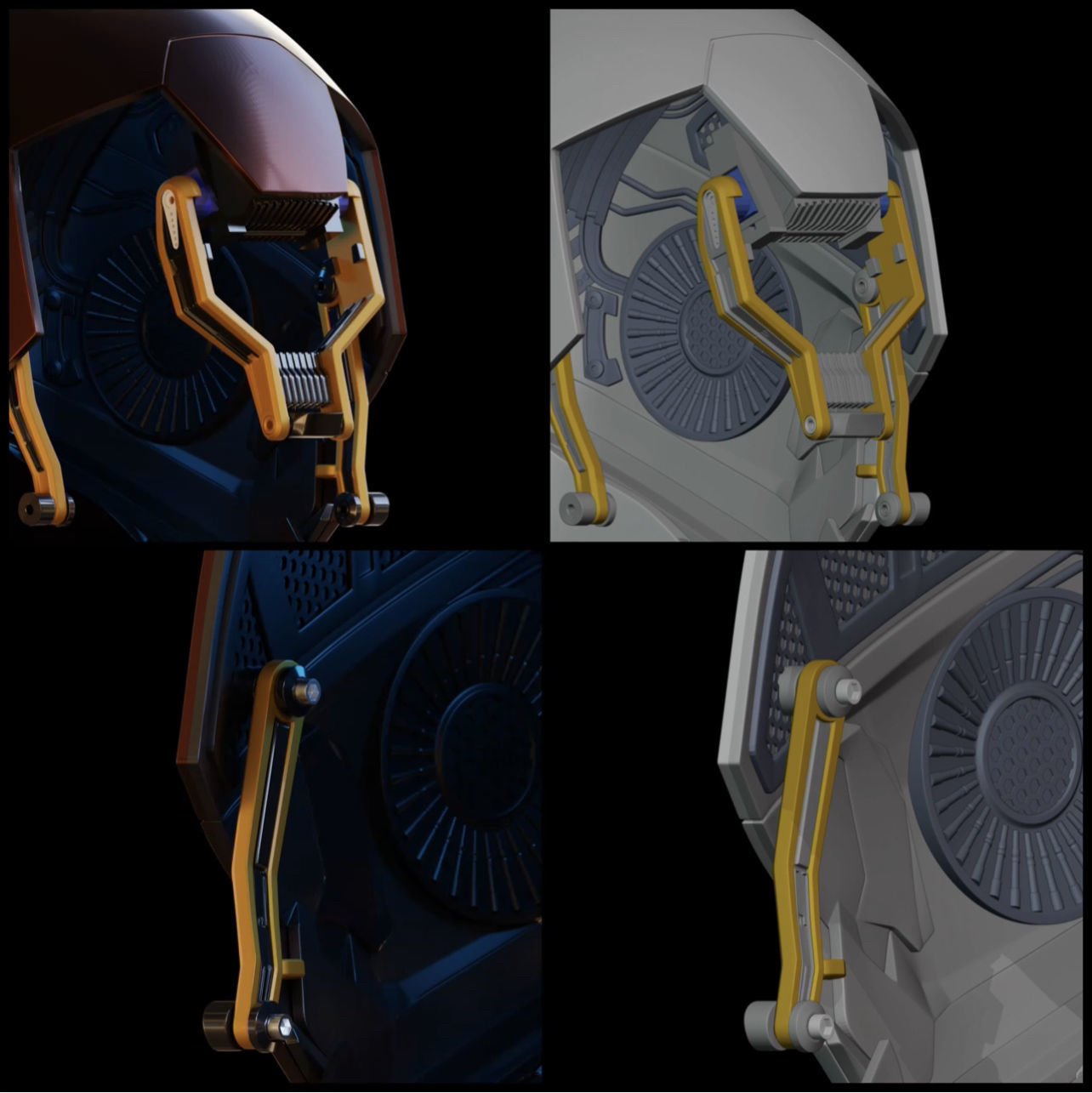 Ironman Mk 46 47 Helmet 3D Printable Model with Interior Details 3D print model_19
