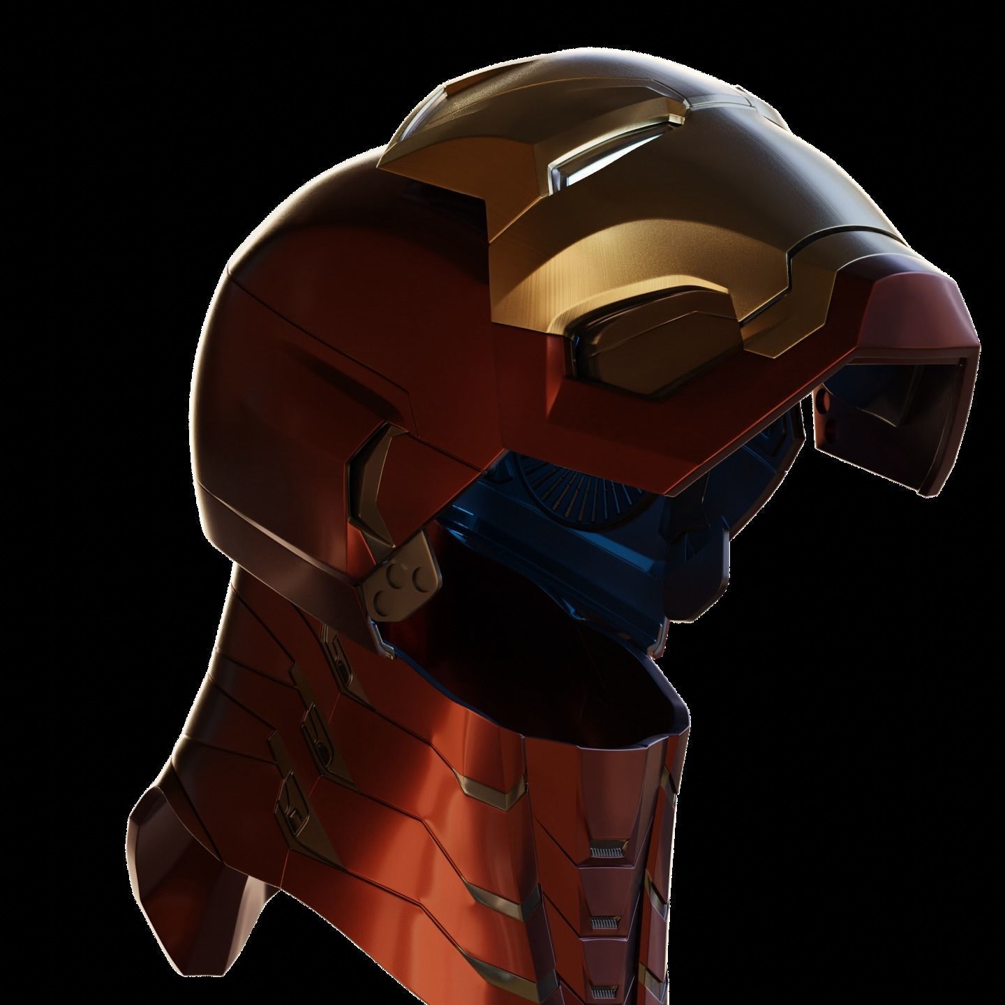 Ironman Mk 46 47 Helmet 3D Printable Model with Interior Details 3D print model_20