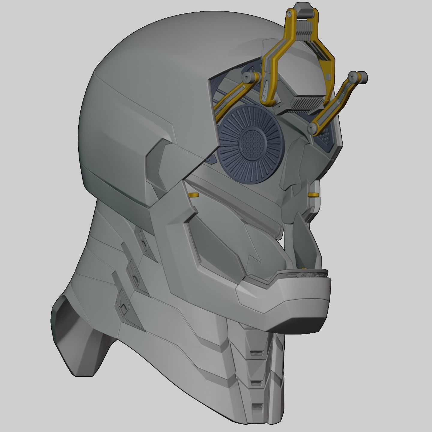 Ironman Mk 46 47 Helmet 3D Printable Model with Interior Details 3D print model_29