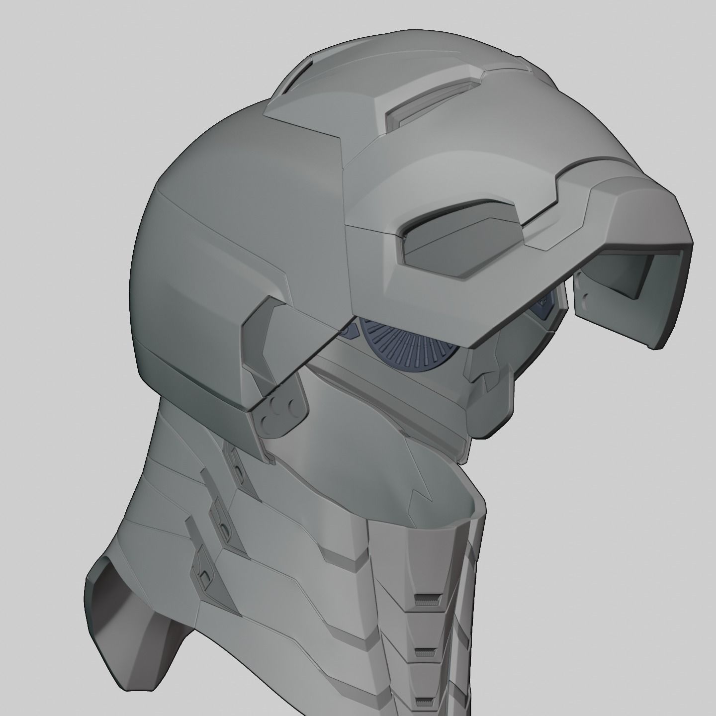 Ironman Mk 46 47 Helmet 3D Printable Model with Interior Details 3D print model_42