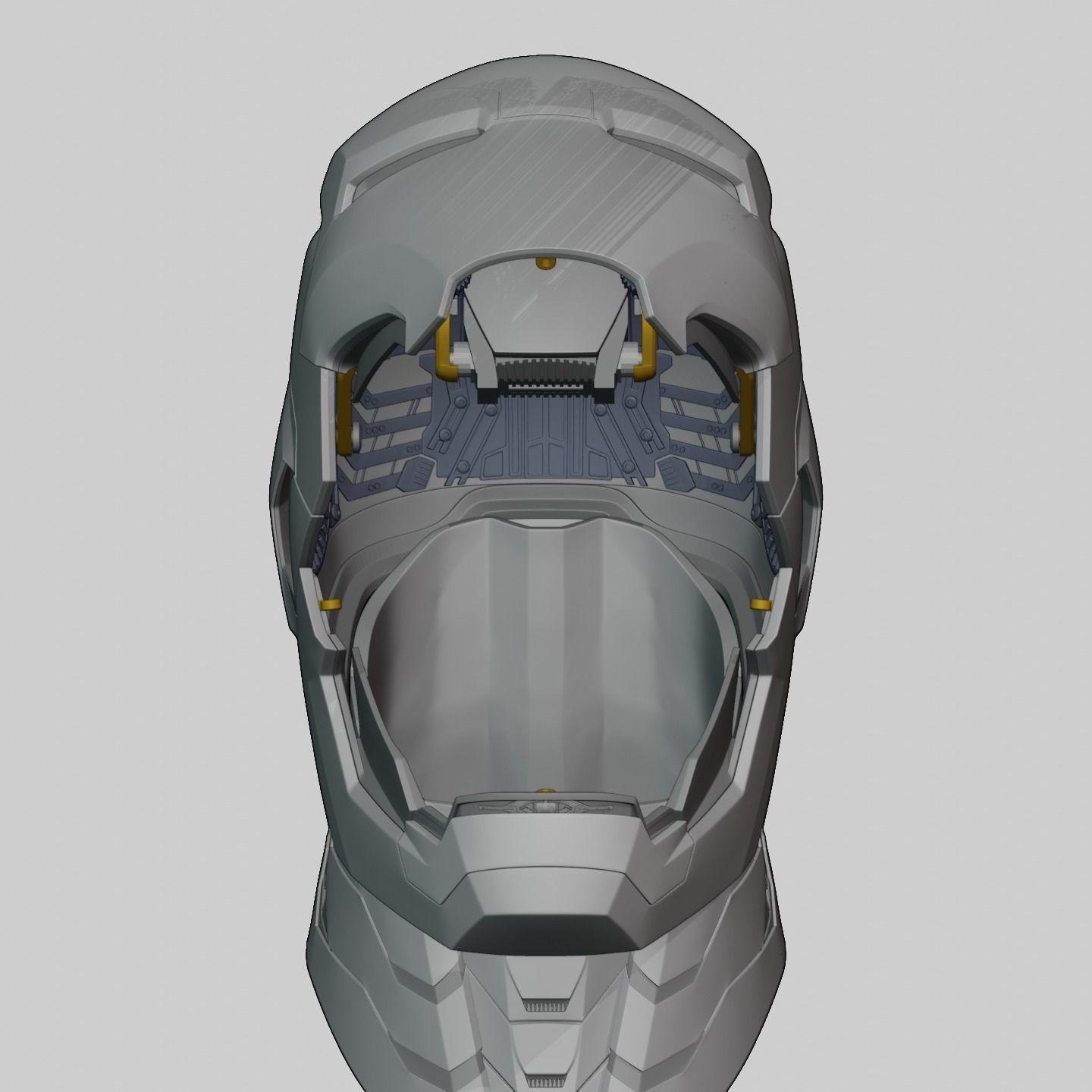 Ironman Mk 46 47 Helmet 3D Printable Model with Interior Details 3D print model_28
