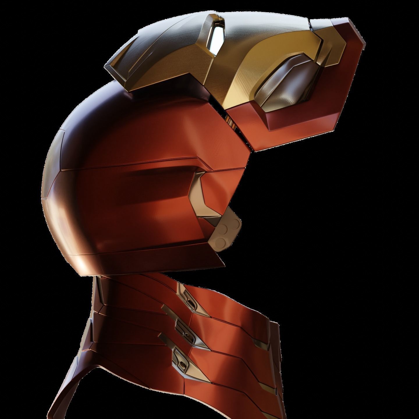 Ironman Mk 46 47 Helmet 3D Printable Model with Interior Details 3D print model_21