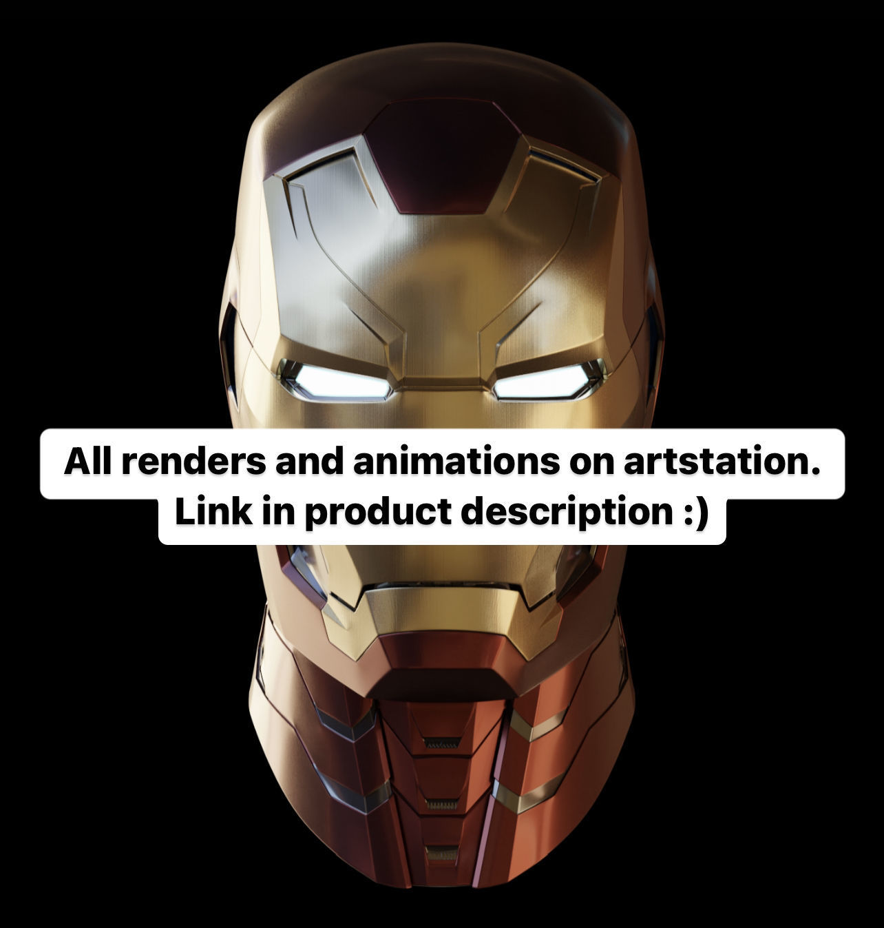 Ironman Mk 46 47 Helmet 3D Printable Model with Interior Details 3D print model_5