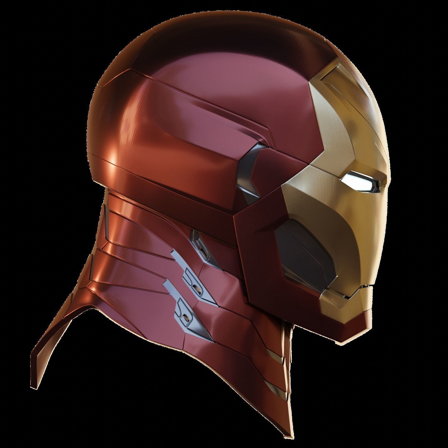 Ironman Mk 46 47 Helmet 3D Printable Model with Interior Details 3D print model_37