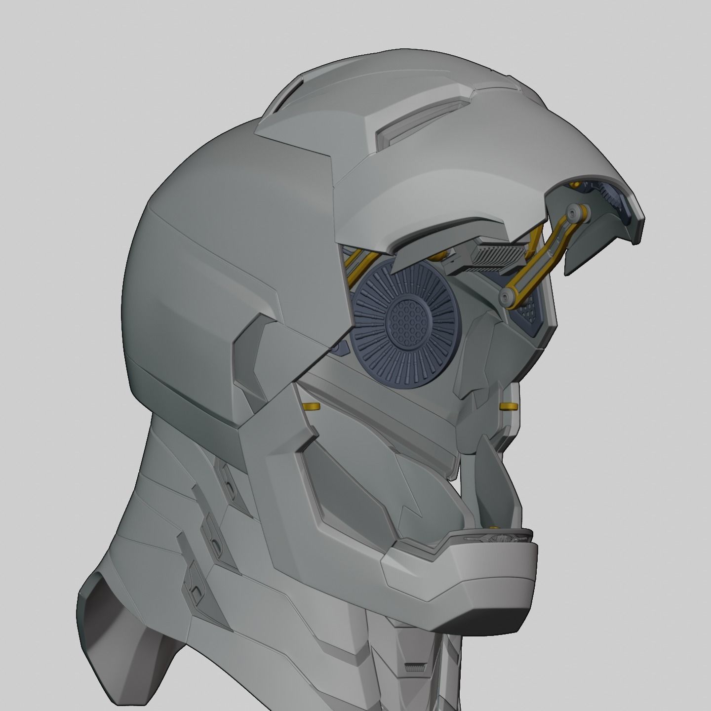 Ironman Mk 46 47 Helmet 3D Printable Model with Interior Details 3D print model_43