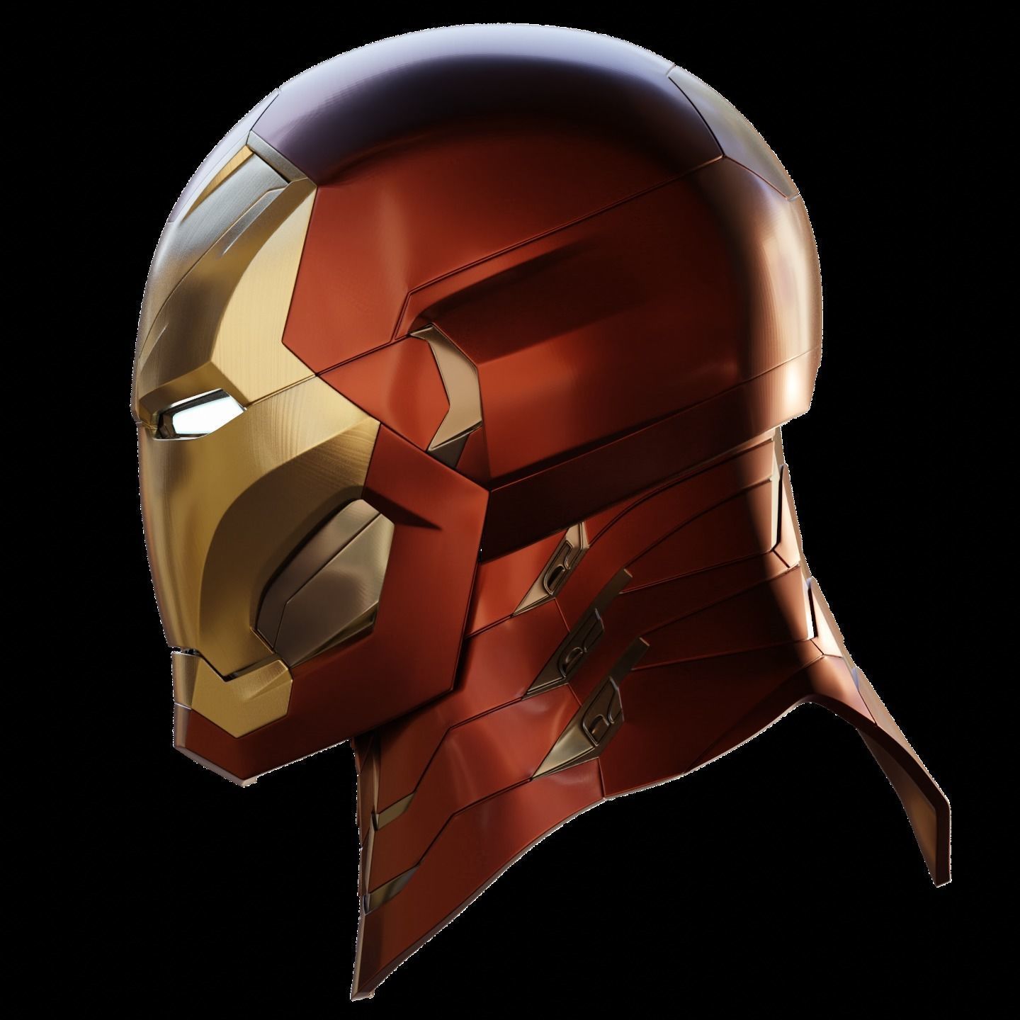 Ironman Mk 46 47 Helmet 3D Printable Model with Interior Details 3D print model_9