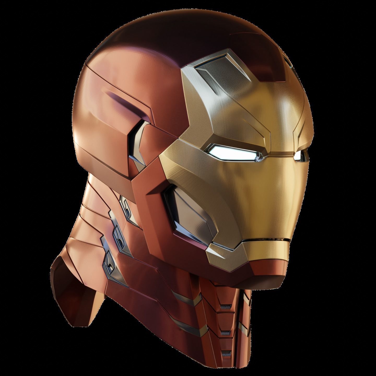 Ironman Mk 46 47 Helmet 3D Printable Model with Interior Details 3D print model_7