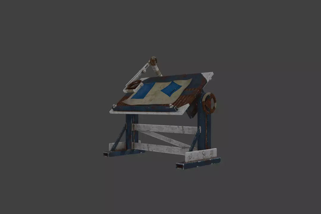 Rust - Research Table Free 3D model