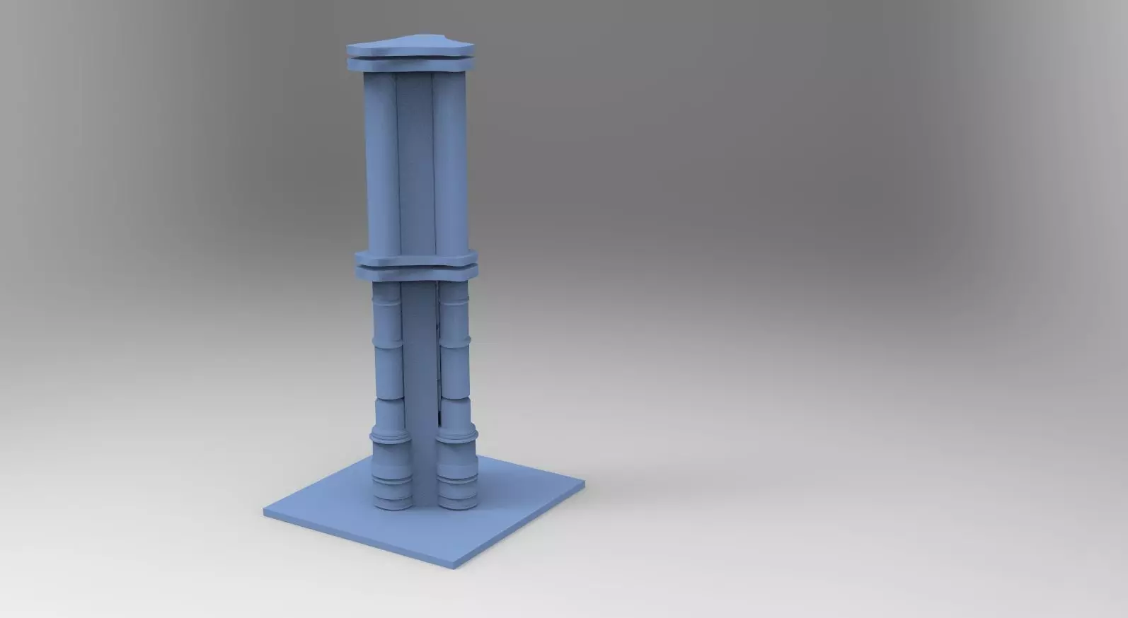 Greek Pillar Unique 3D model_0