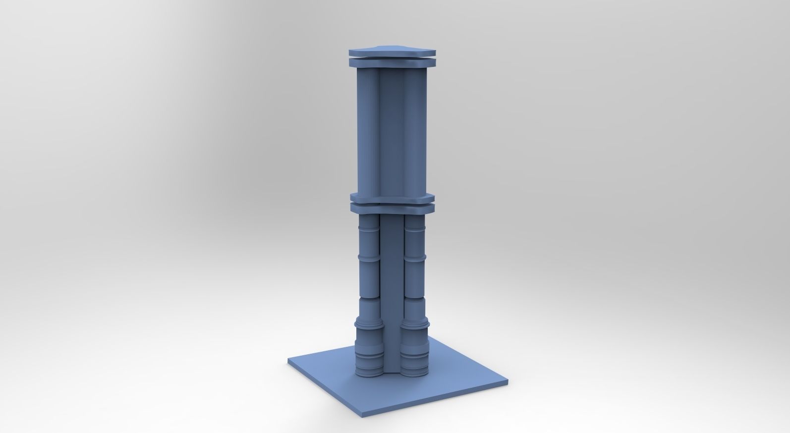 Greek Pillar Unique 3D model_1