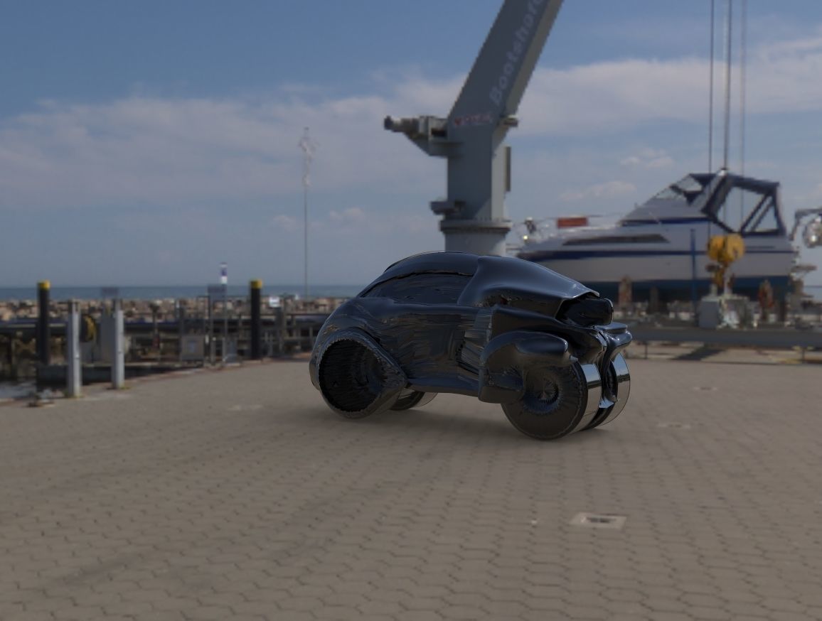 Future Bike Sc-Fi 3D model_1