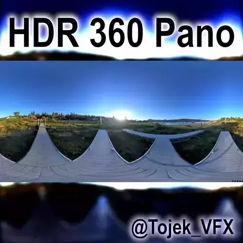 HDR 360 Panorama - Big Bear Lake CA - 105 The docks 