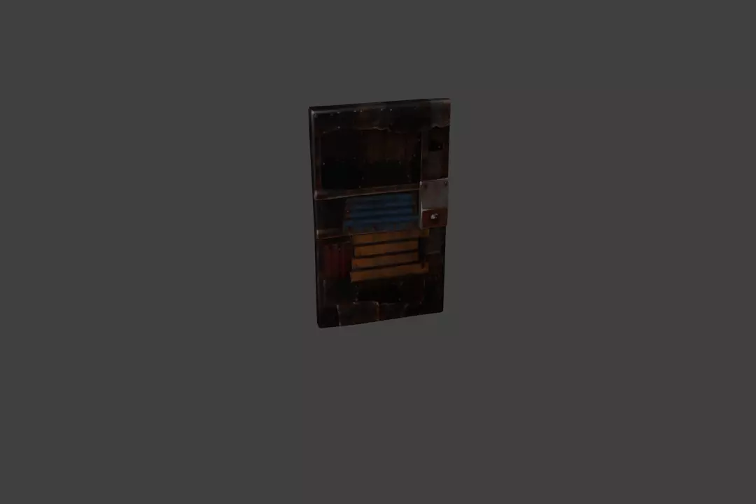 Rust - Sheet Metal Door Free 3D model_0