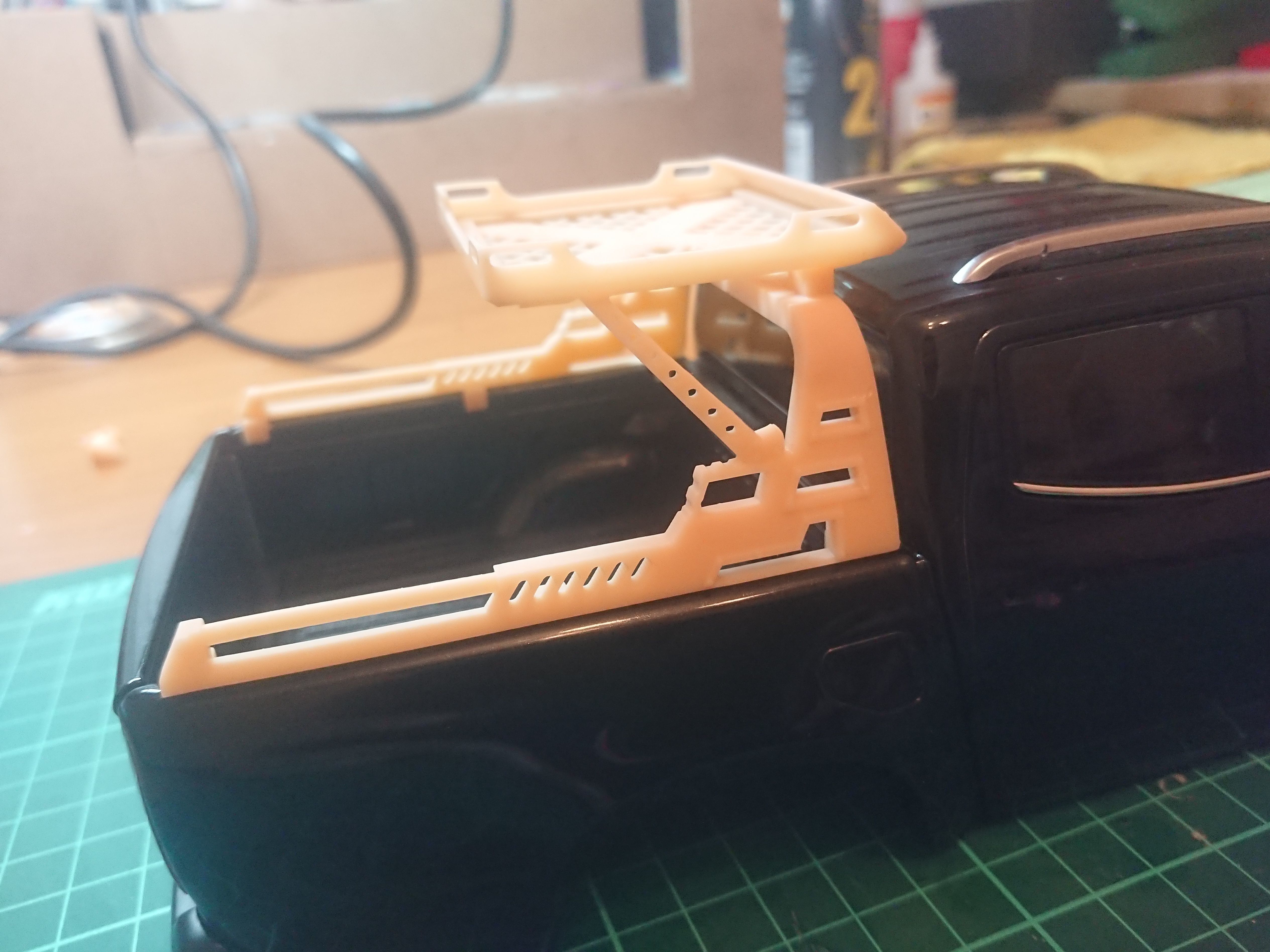 118 Scale Norev X class Truck Bed Rack and Roll Bar 3D print model_2