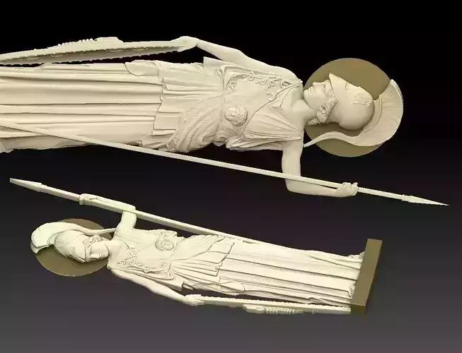 athena cnc relief 3d model  3D print model