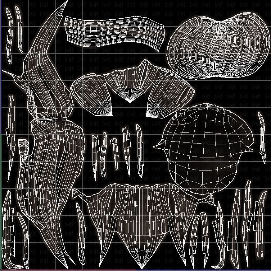 3D Hair style for girl V92 Low-poly 3D model_45