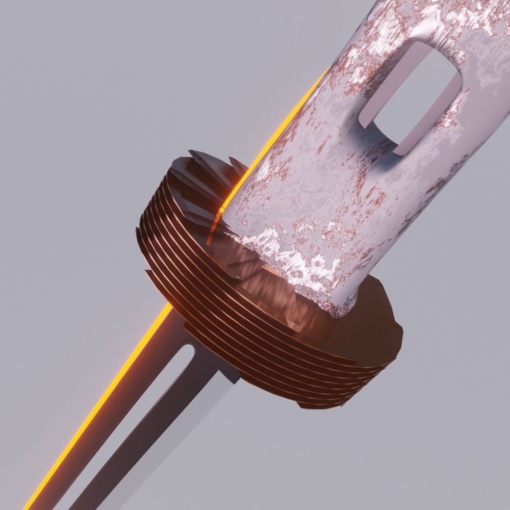 Cyber Katana  Free 3D model_2