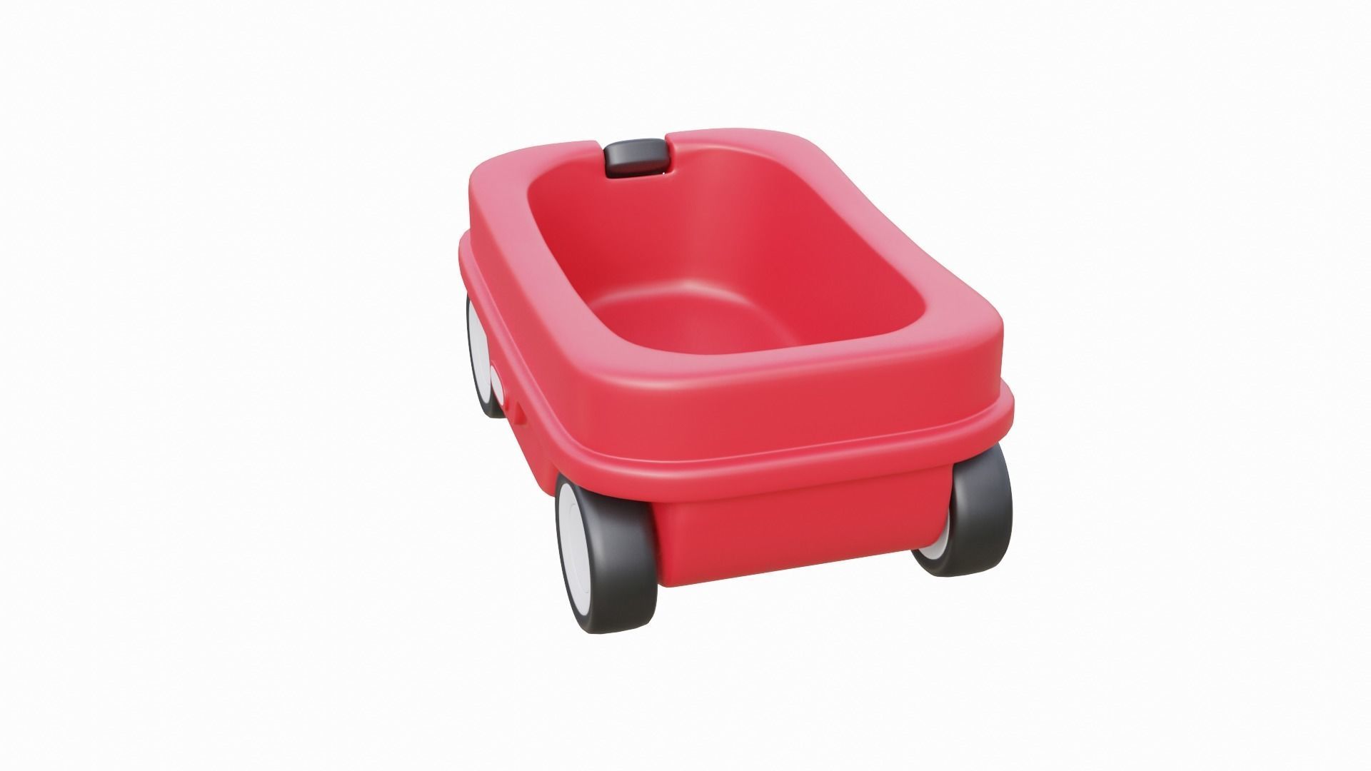Kids Wagon Low-poly 3D model_3