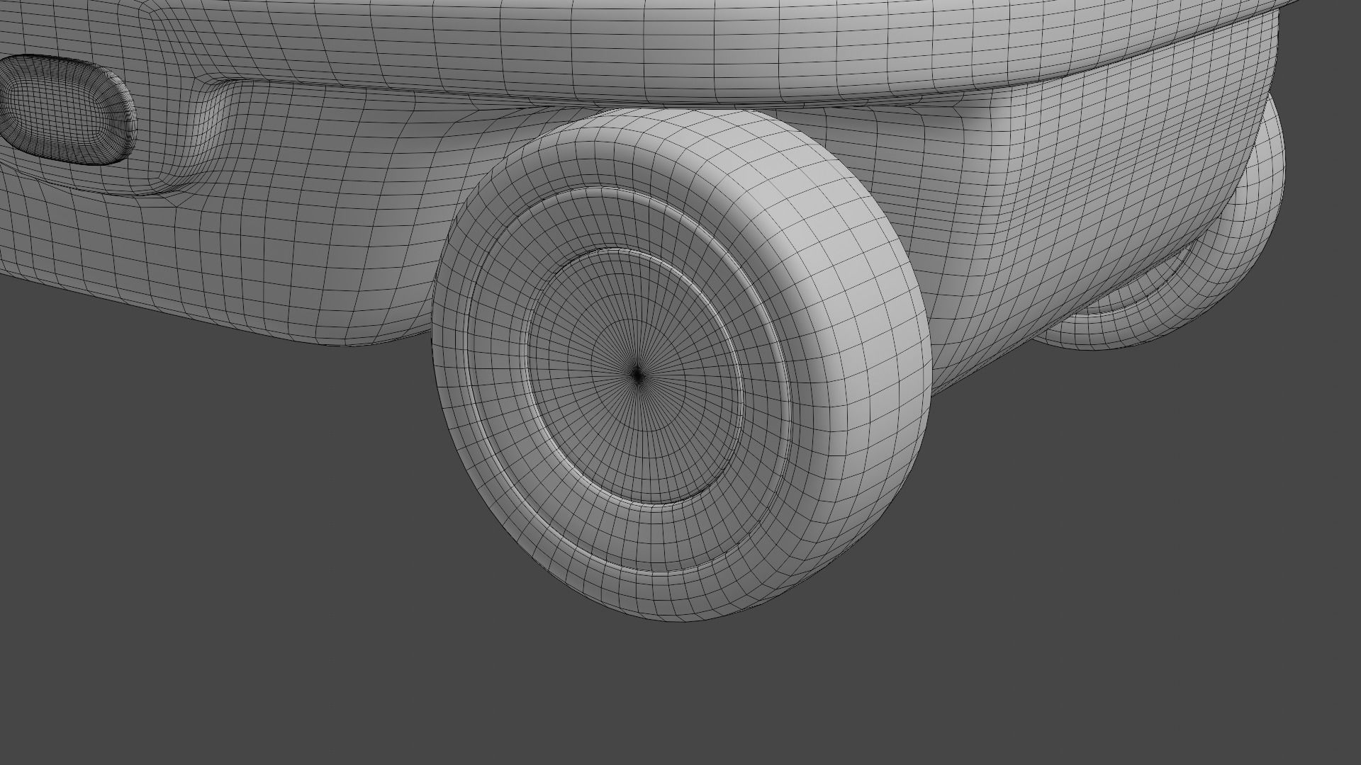 Kids Wagon Low-poly 3D model_17