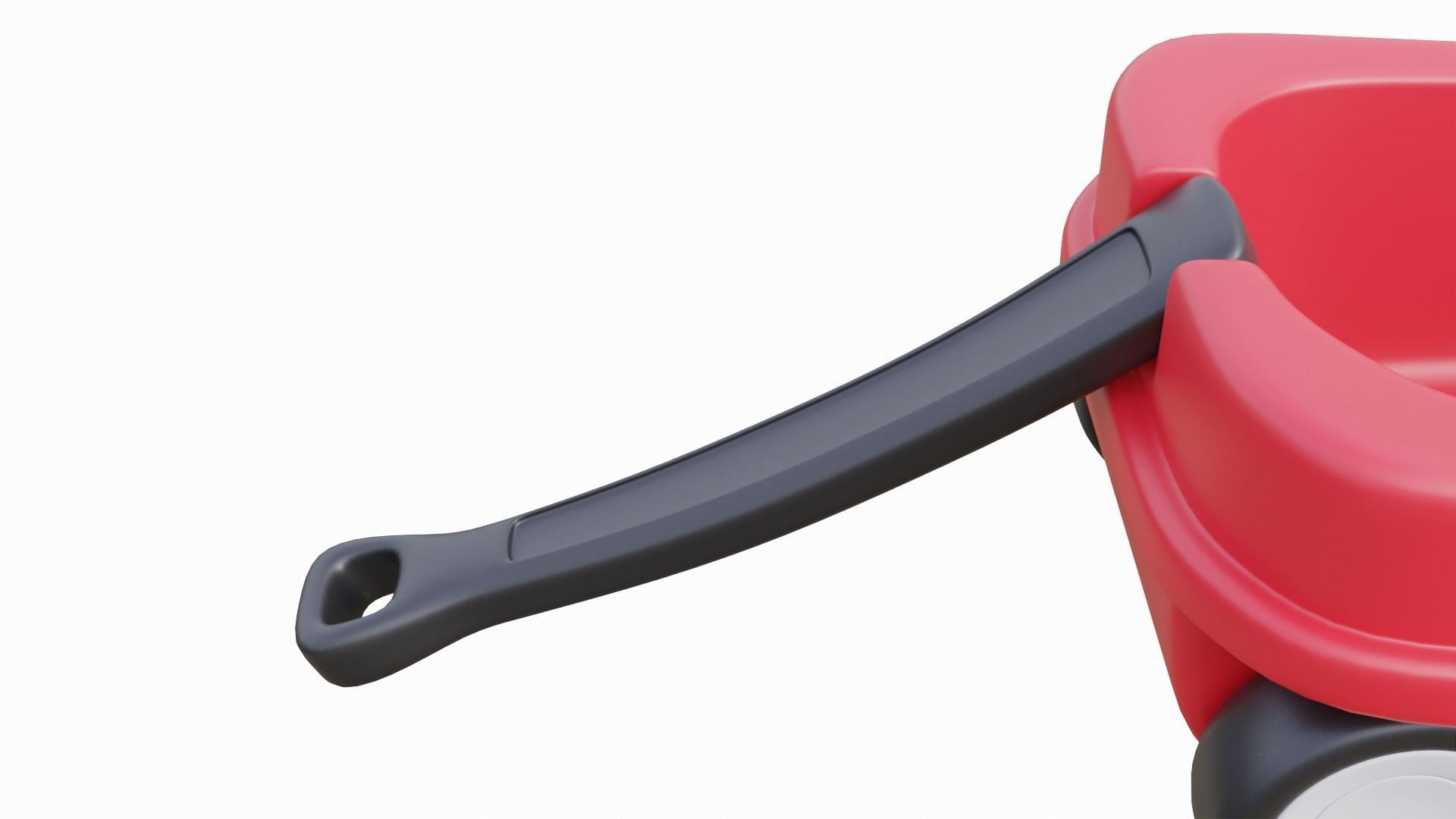 Kids Wagon Low-poly 3D model_7