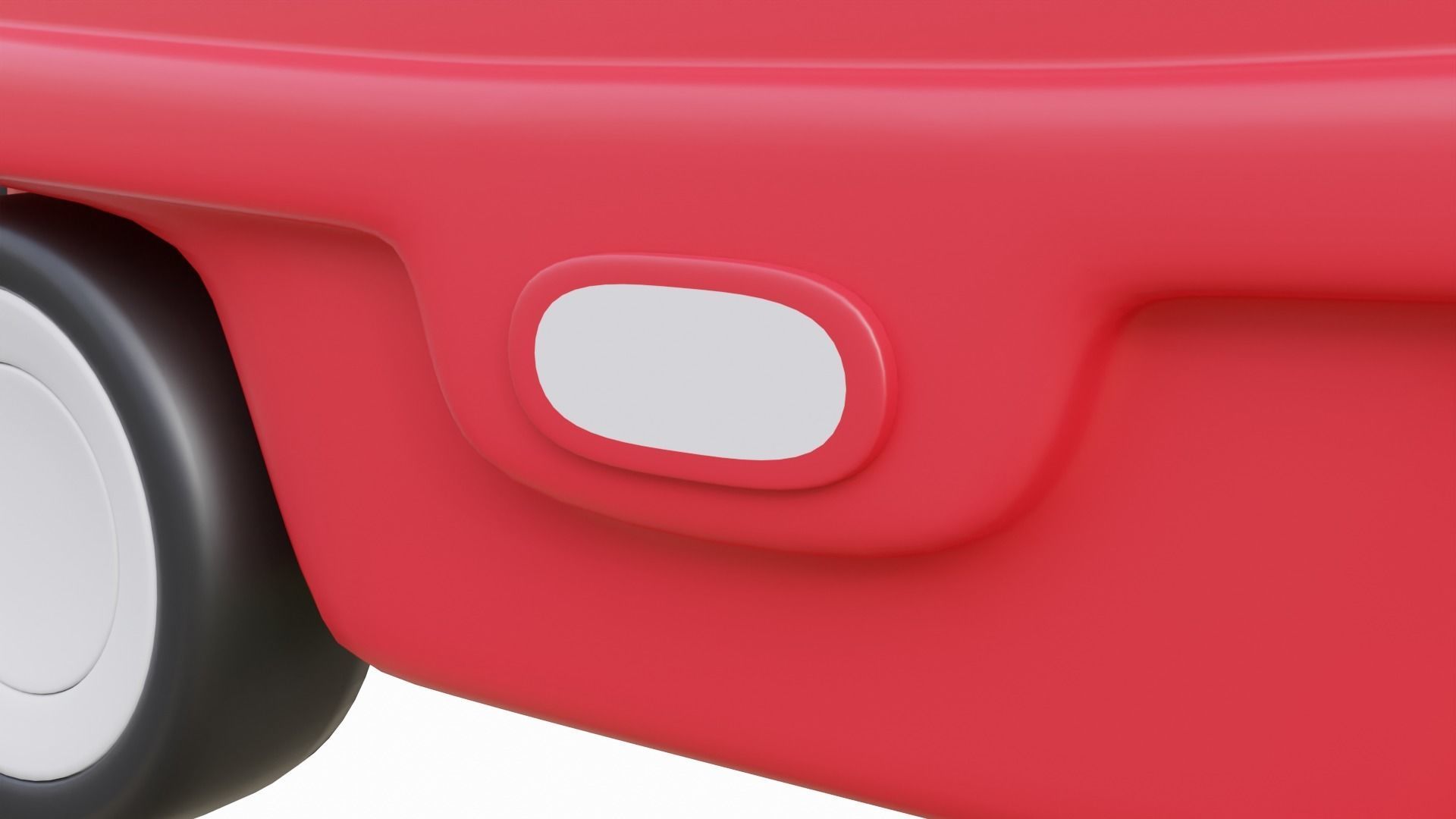 Kids Wagon Low-poly 3D model_5