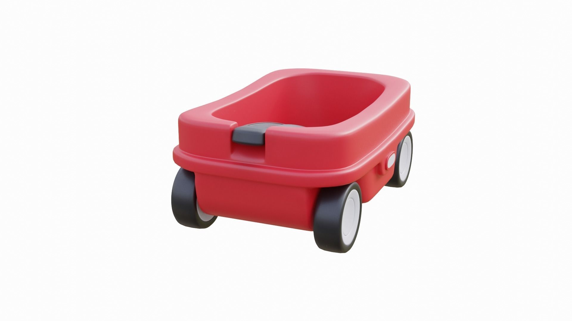Kids Wagon Low-poly 3D model_11