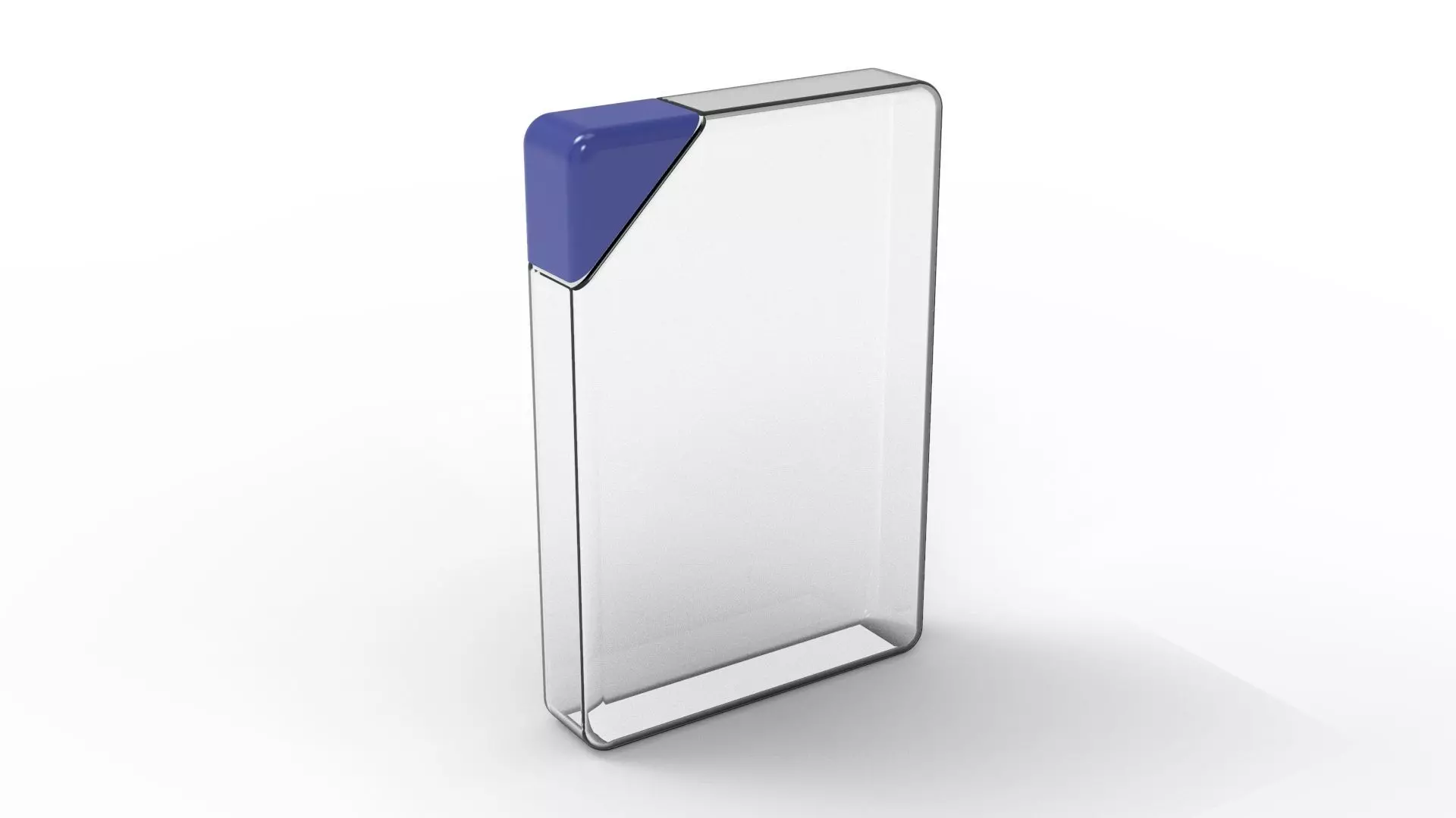 Flat Plastic Bottle 3D model