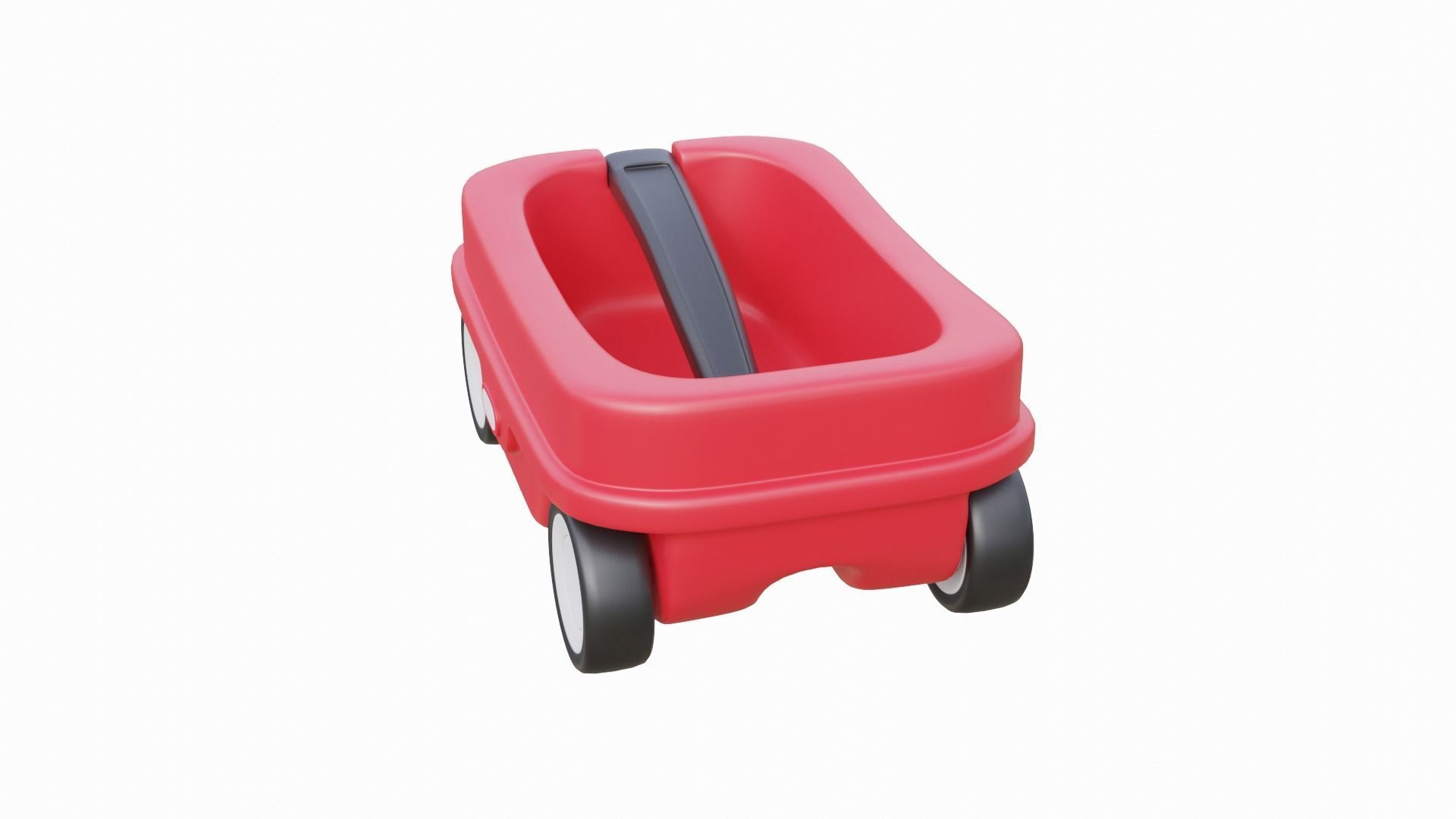 Kids Wagon Version 2 Low-poly 3D model_10