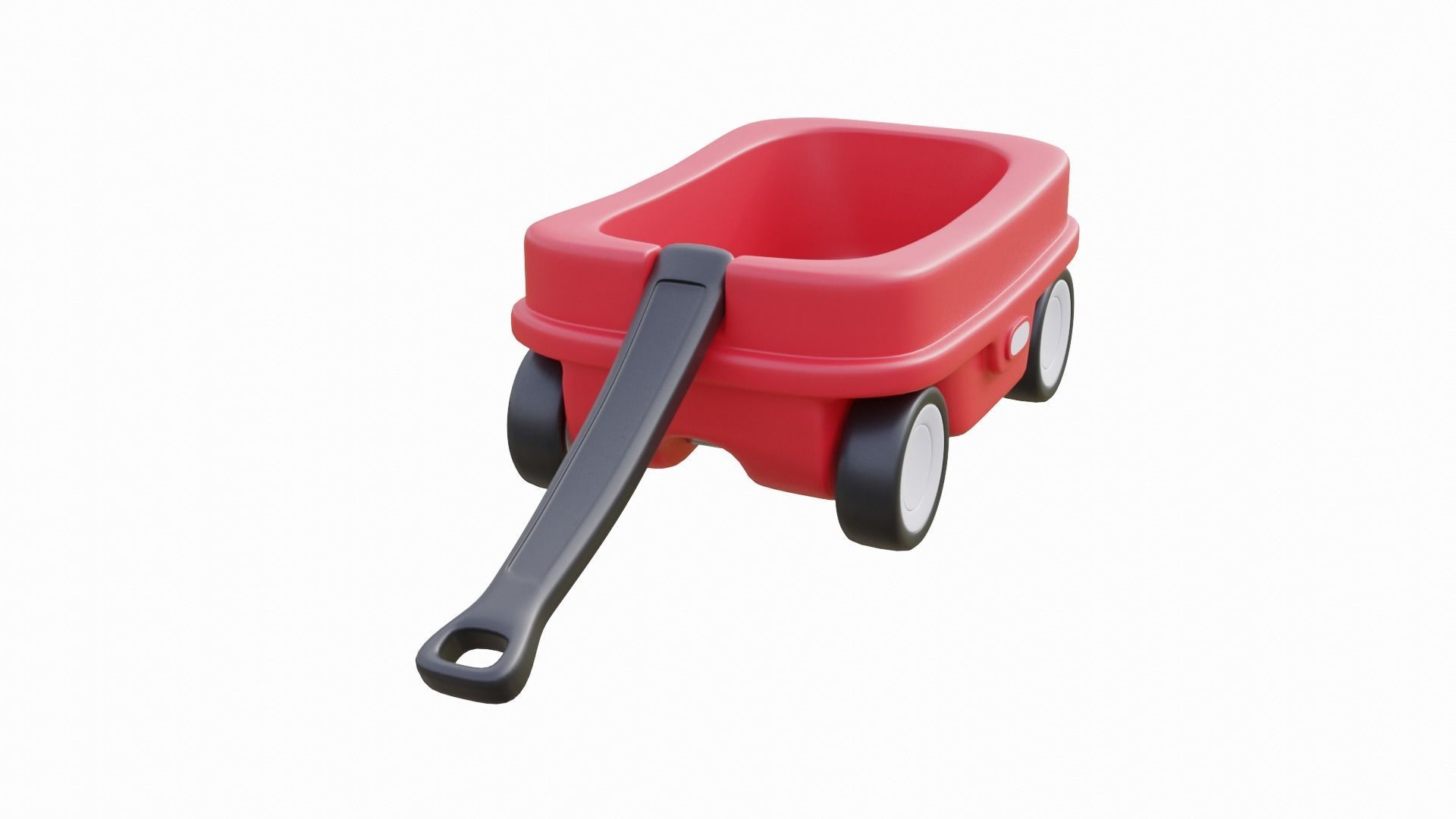 Kids Wagon Version 2 Low-poly 3D model_5
