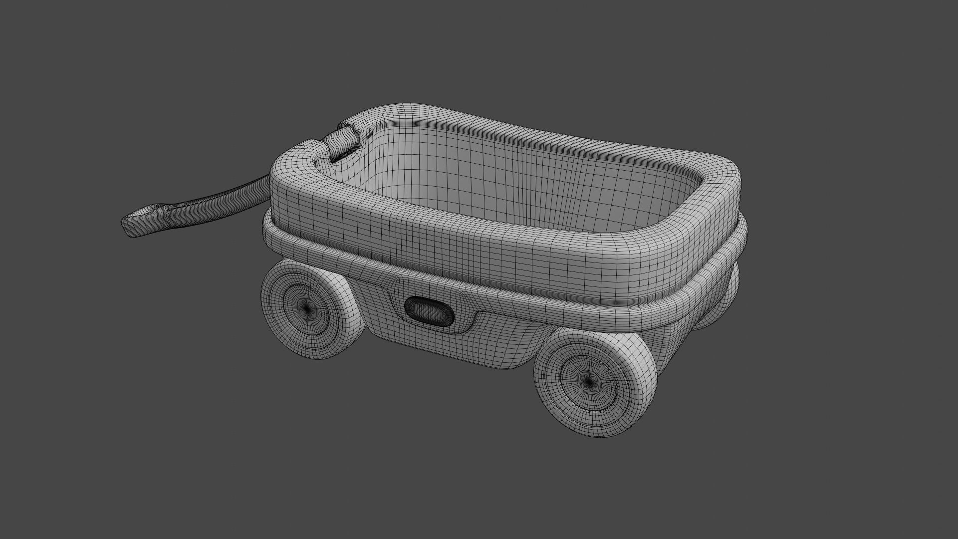 Kids Wagon Version 2 Low-poly 3D model_14