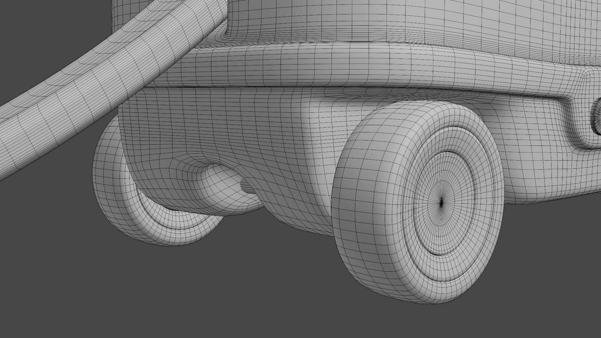 Kids Wagon Version 2 Low-poly 3D model_21