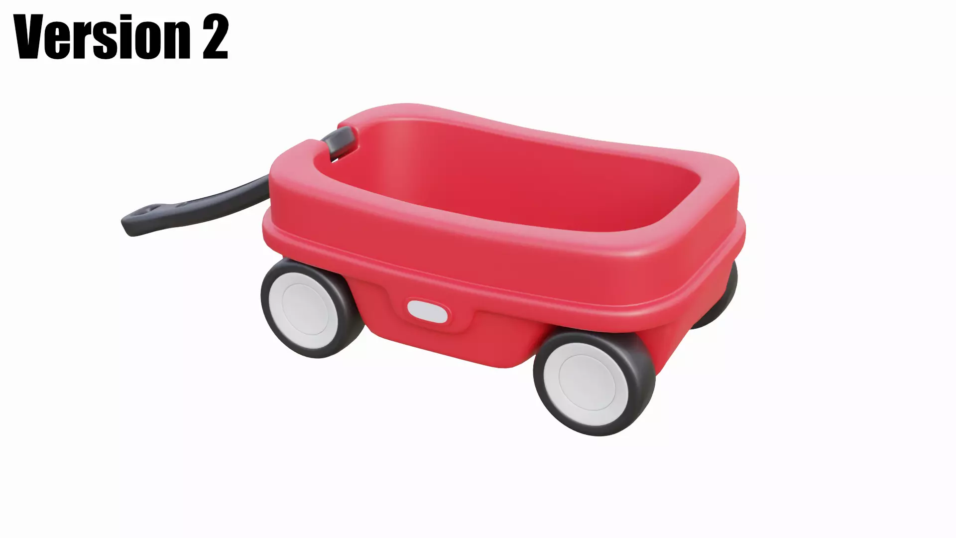 Kids Wagon Version 2 Low-poly 3D model_0
